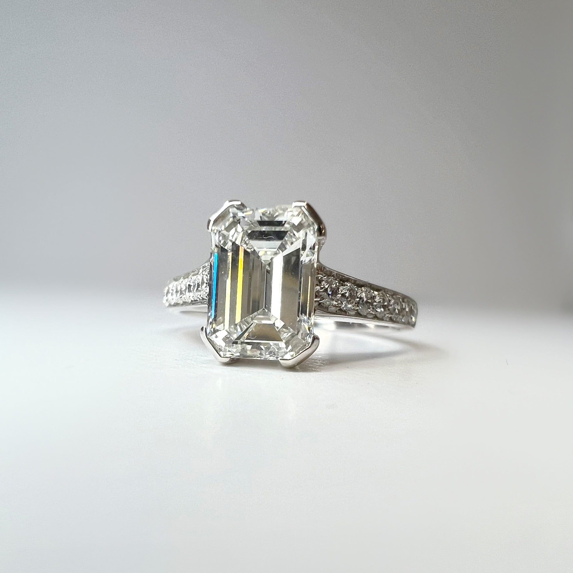1.67ct Emerald Cut Diamond Ring