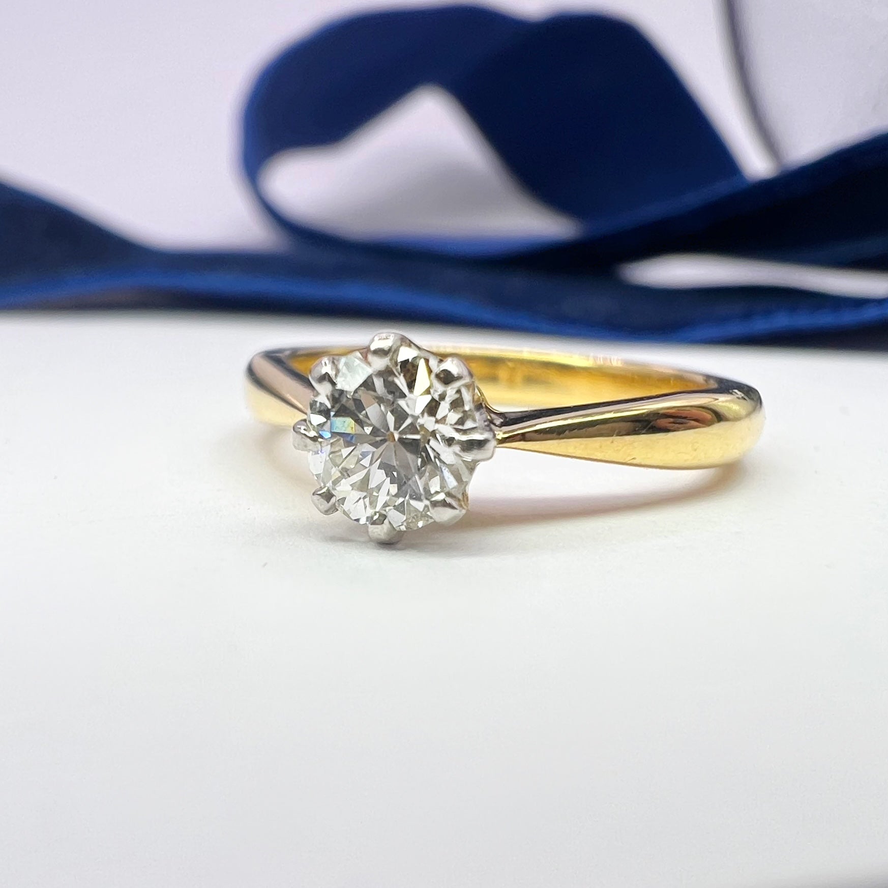 Vintage 0.35ct Diamond Solitaire Ring