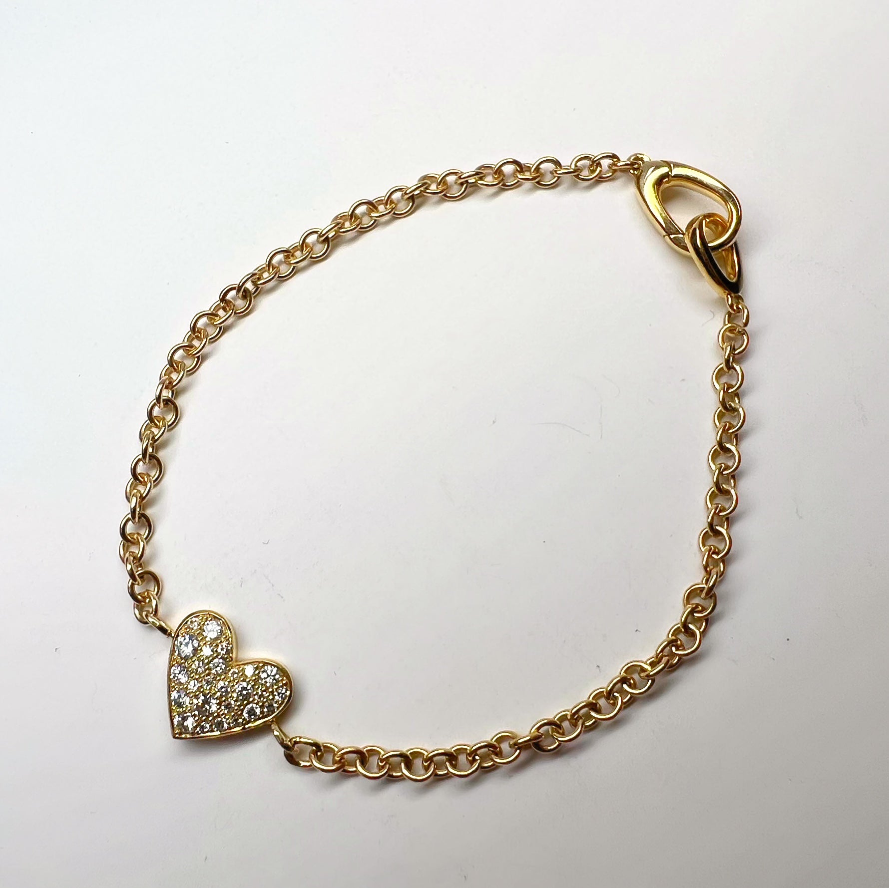 0.20ct Diamond Heart Bracelet