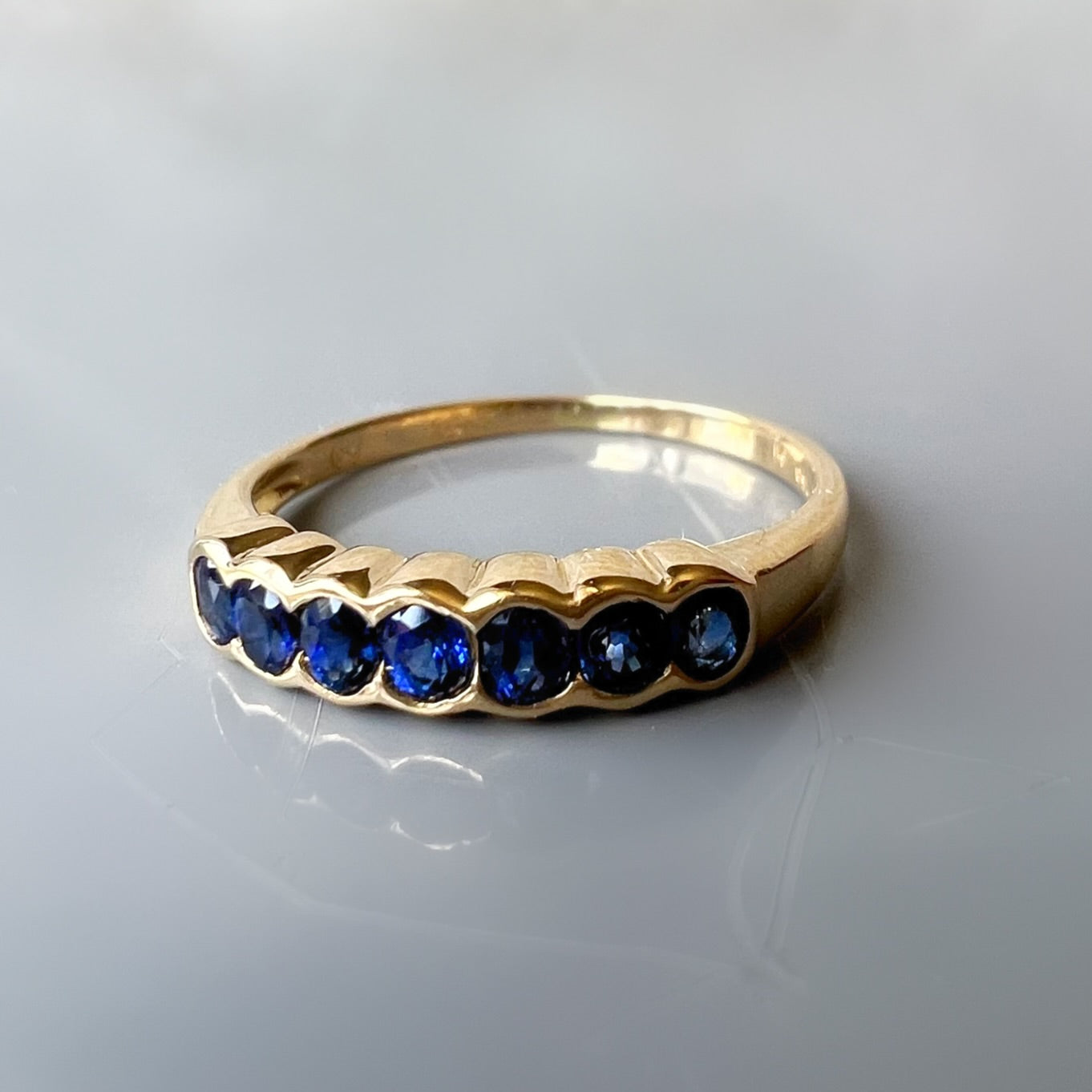 7 Sapphire Band Ring