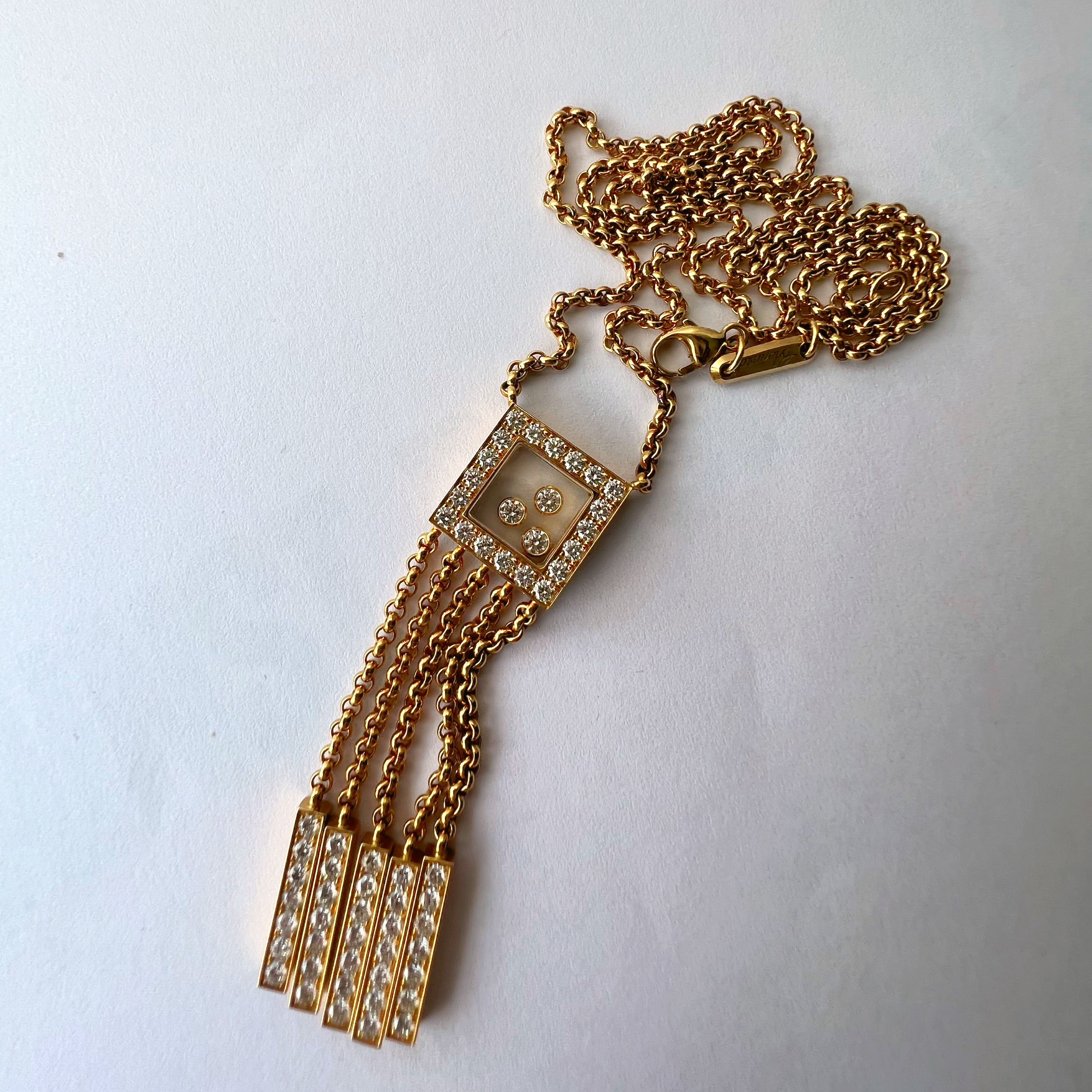 Vintage Chopard 'Happy Diamonds' Necklace