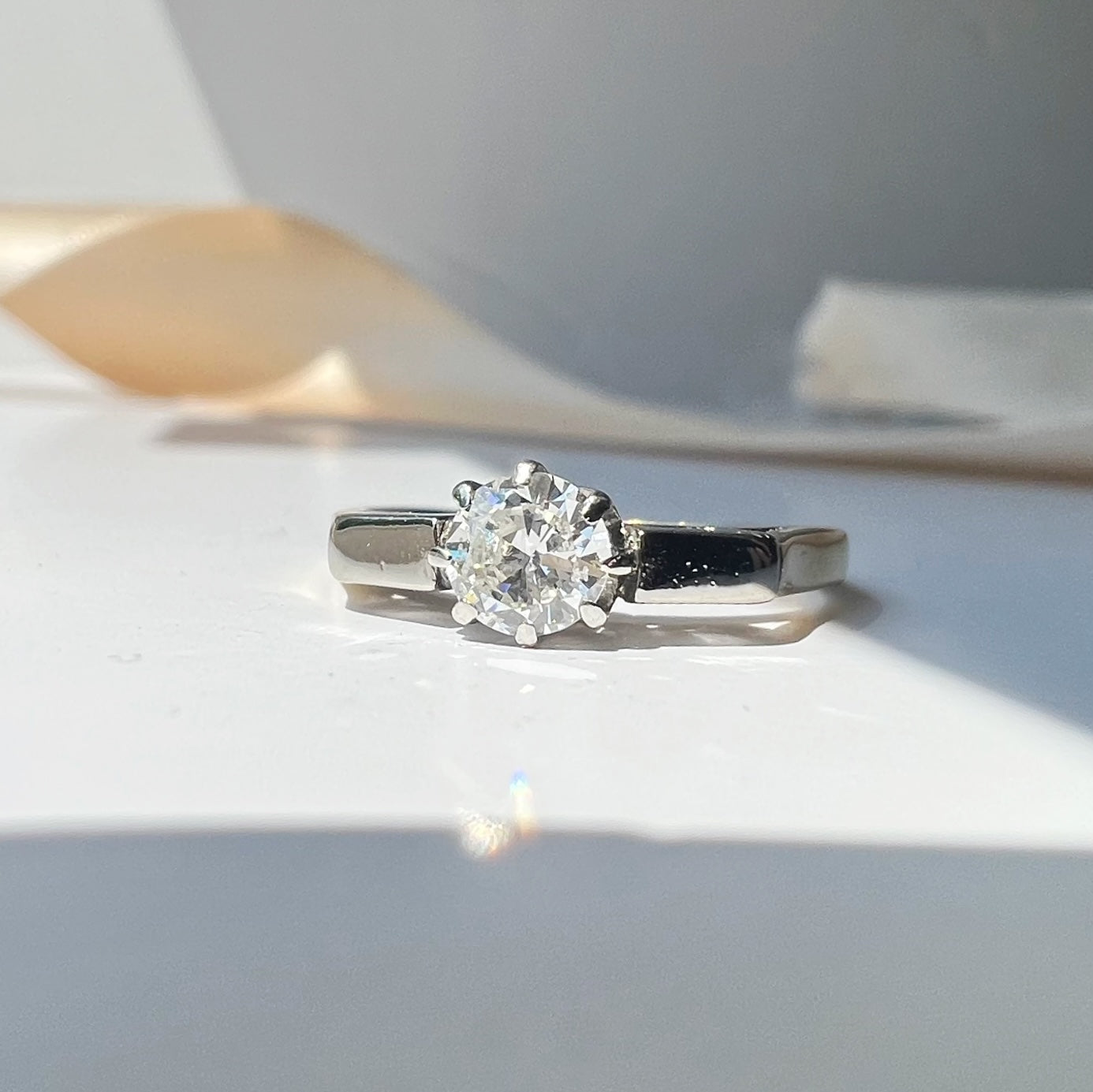 Vintage 0.25ct Diamond Solitaire Ring
