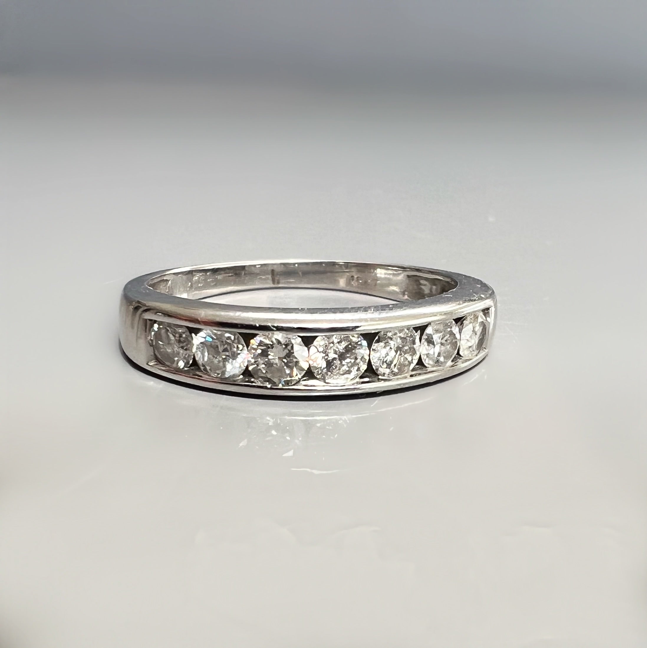 Vintage 0.35ct Diamond Half Eternity Ring