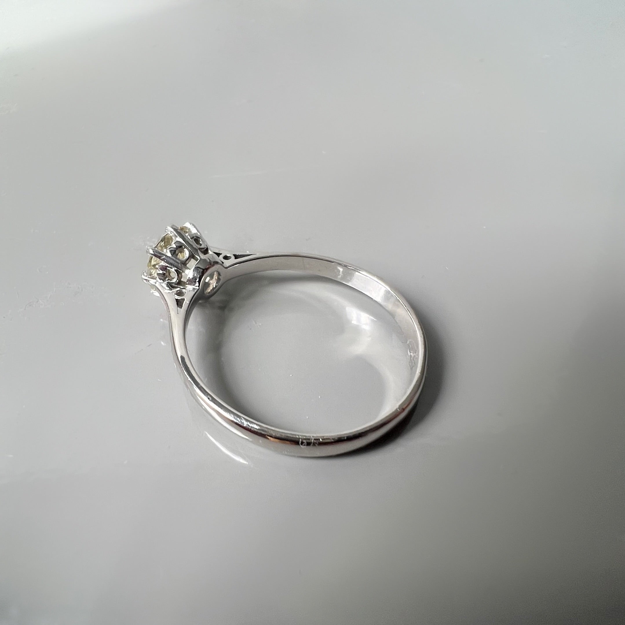 1.28ct Old Cut Diamond Solitaire Ring