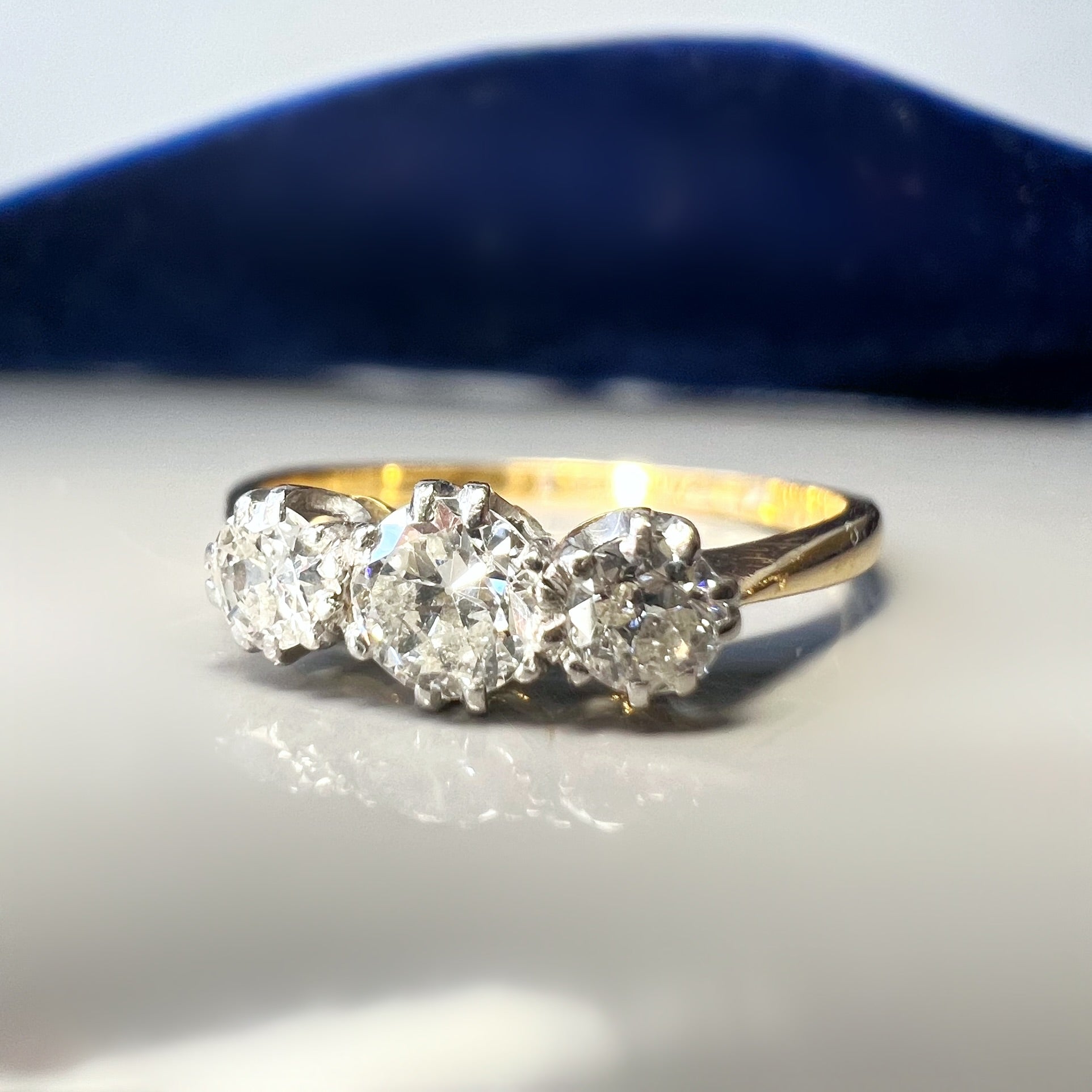 Vintage 0.40ct Diamond Trilogy Ring