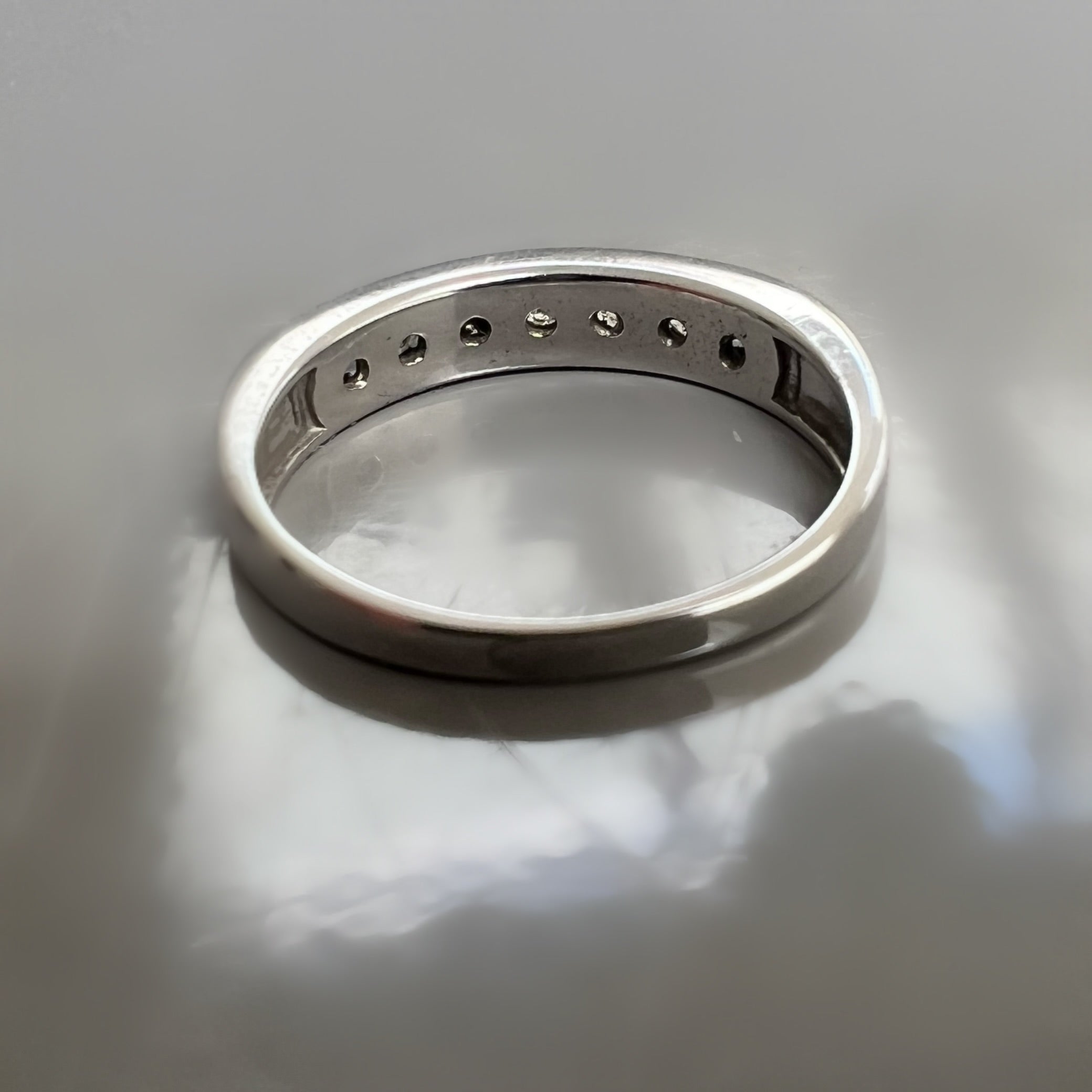 Vintage 0.35ct Diamond Half Eternity Ring