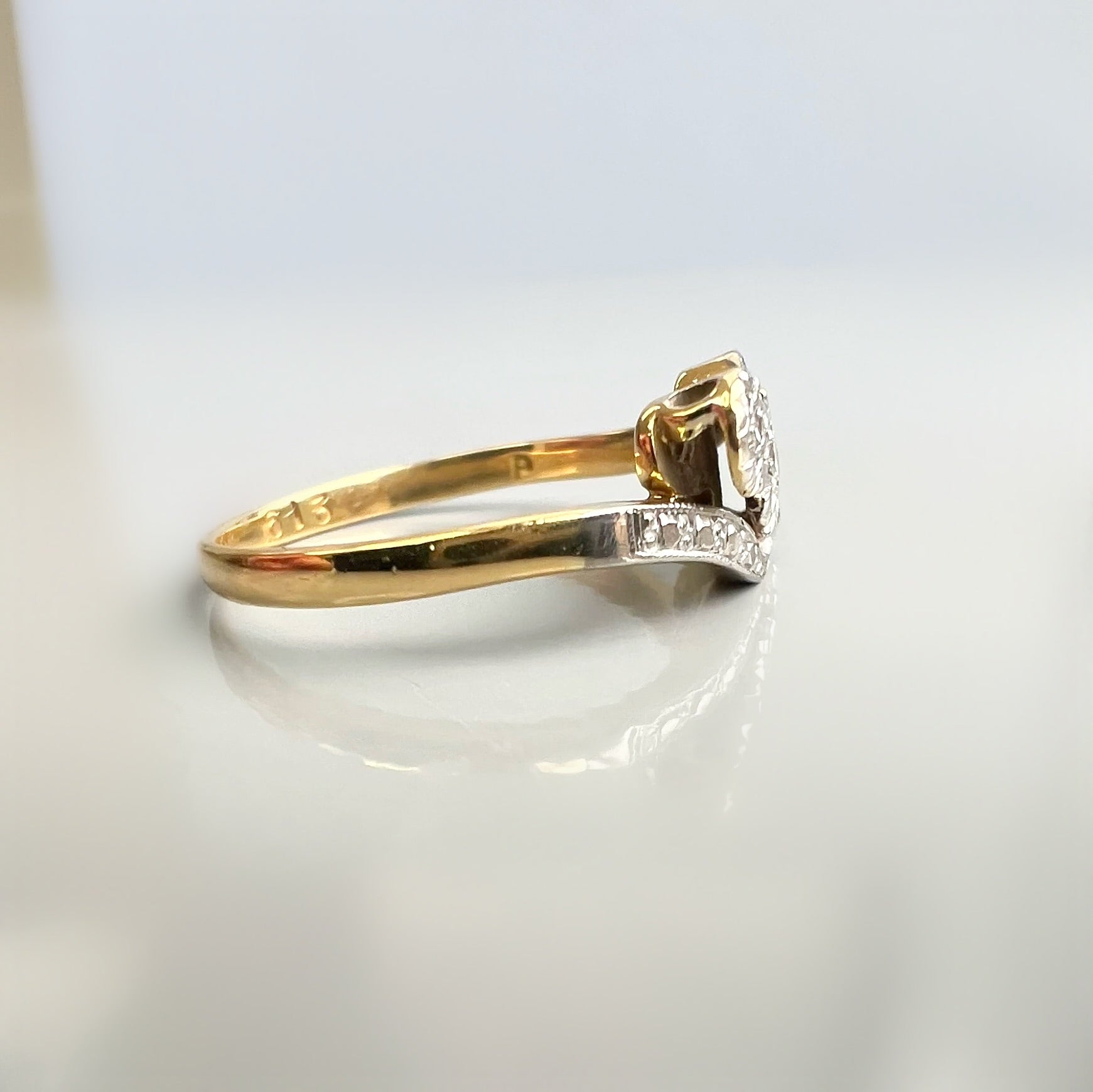 Antique Diamond Trilogy Ring