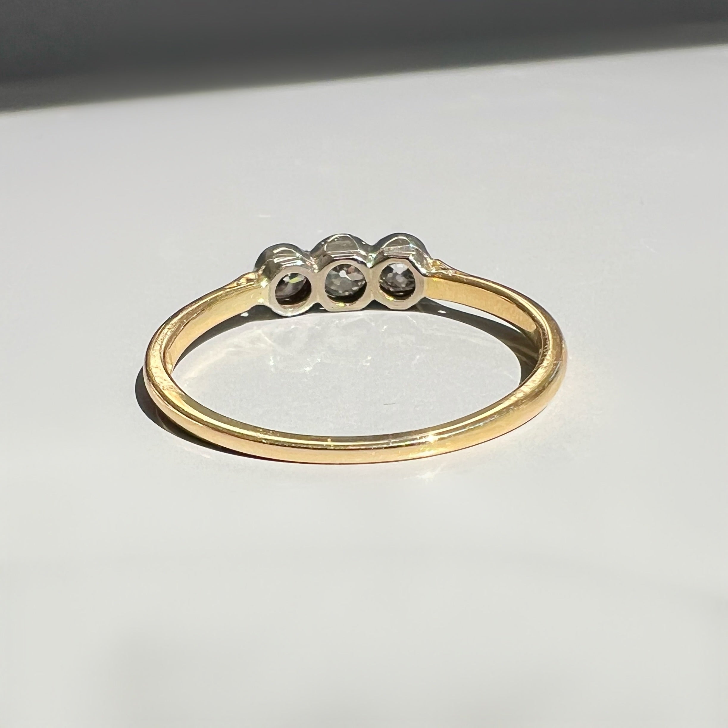 Vintage 0.65ct Diamond Trilogy Ring