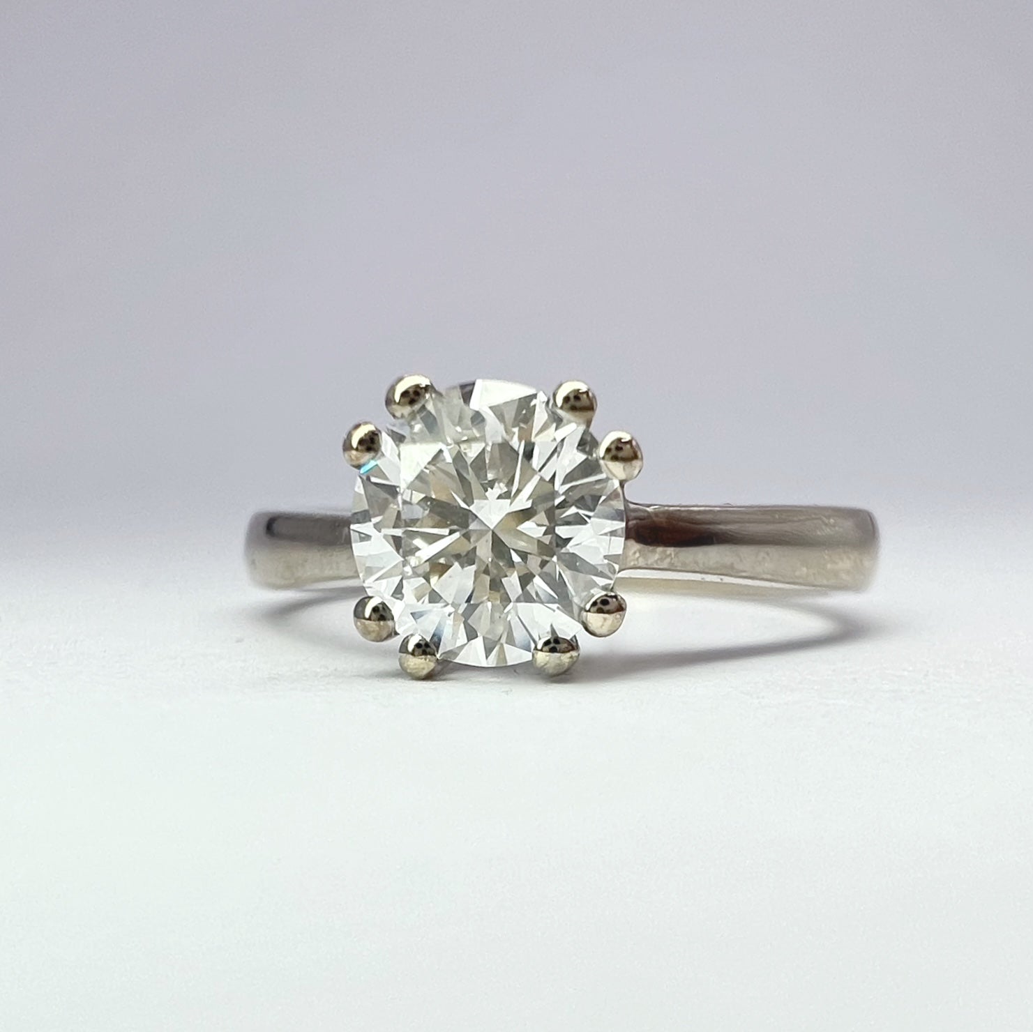 0.90ct Diamond Solitaire Ring in White Gold