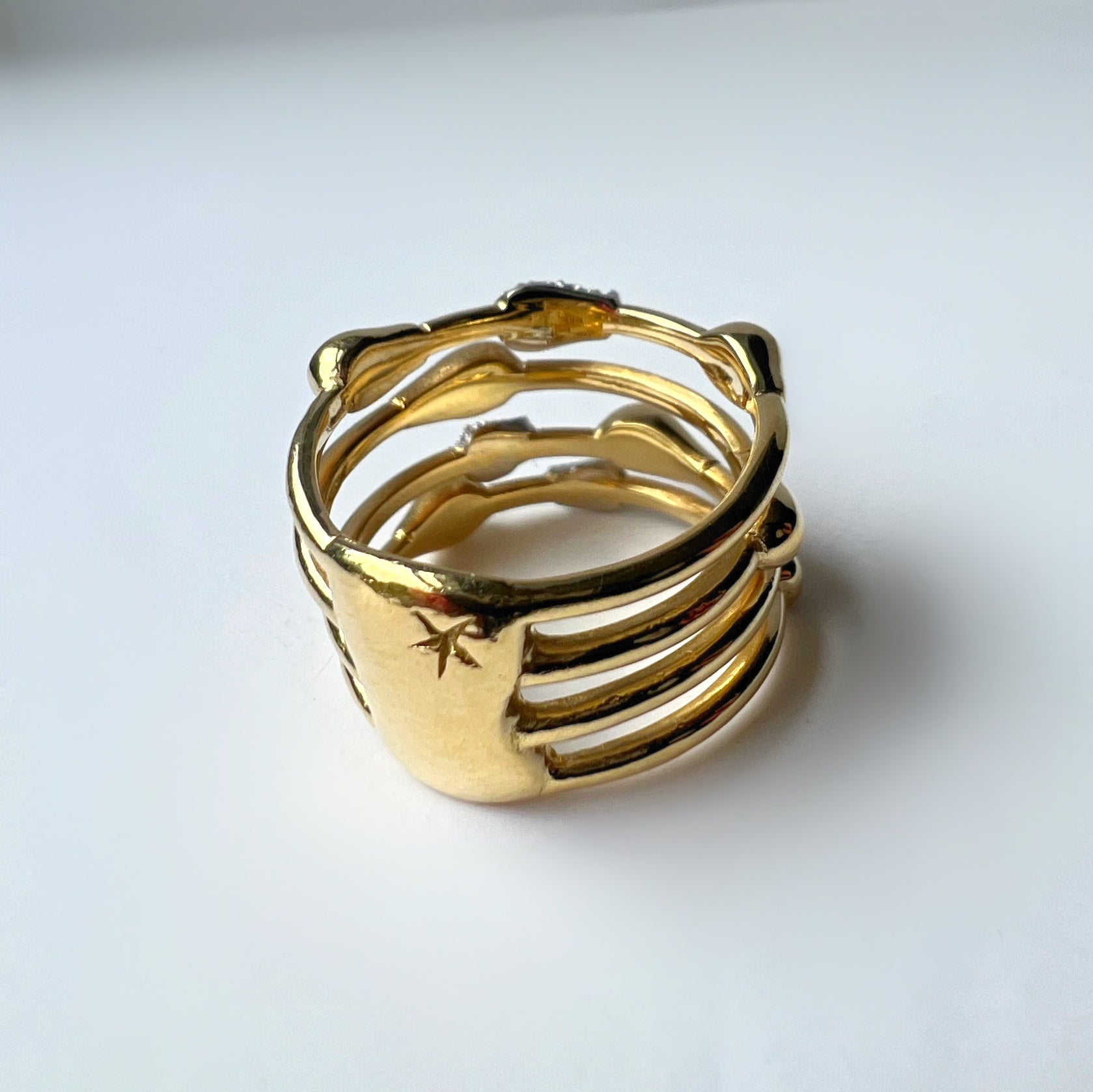 H Stern 18ct Gold and Diamond ‘Drop’ Ring