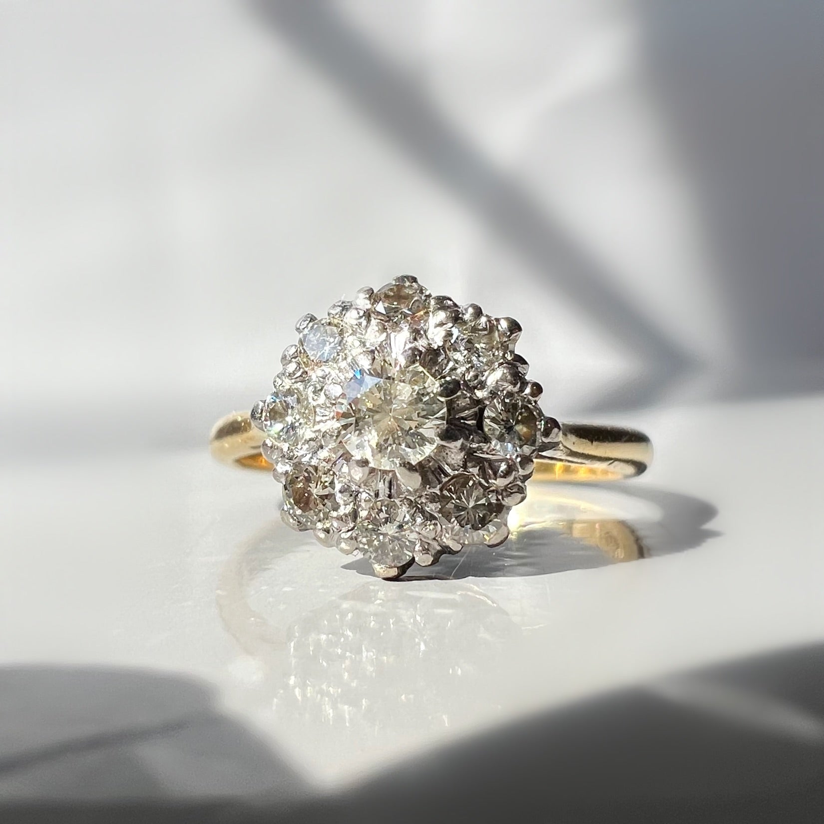 Vintage 0.31ct Diamond Cluster Ring