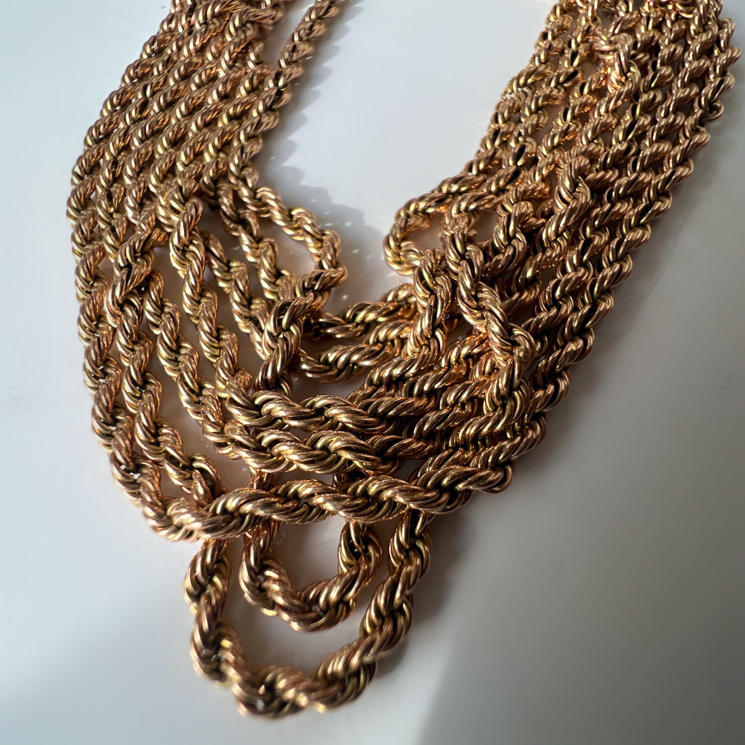 Vintage 9ct Gold Multi Strand Bracelet