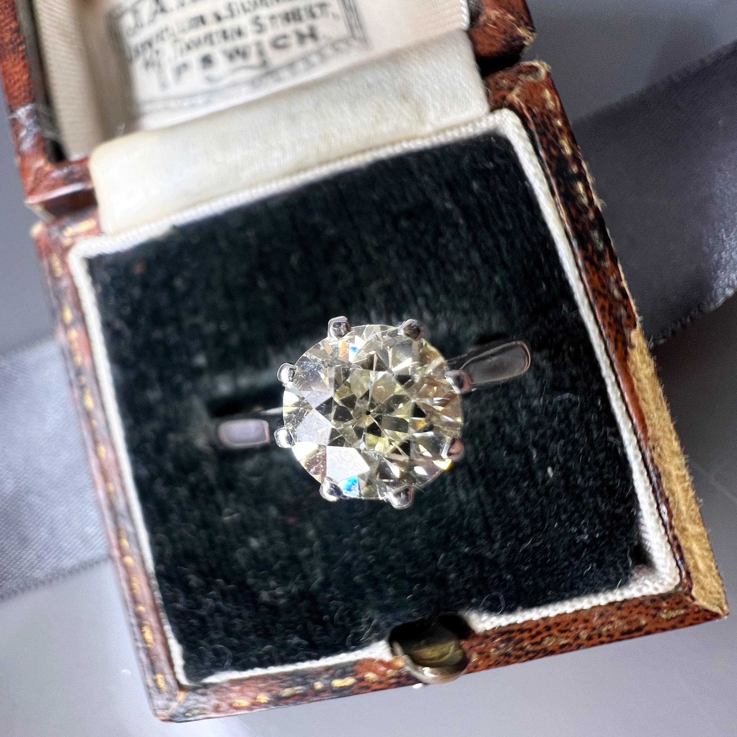 1.28ct Old Cut Diamond Solitaire Ring