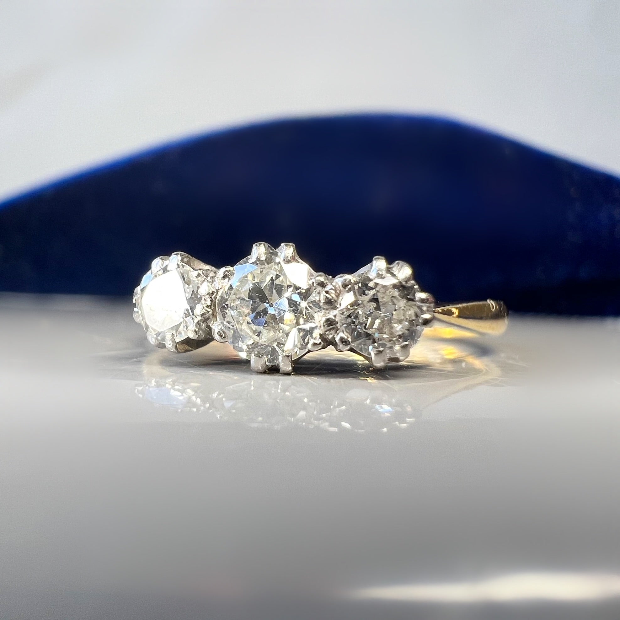 Vintage 0.40ct Diamond Trilogy Ring