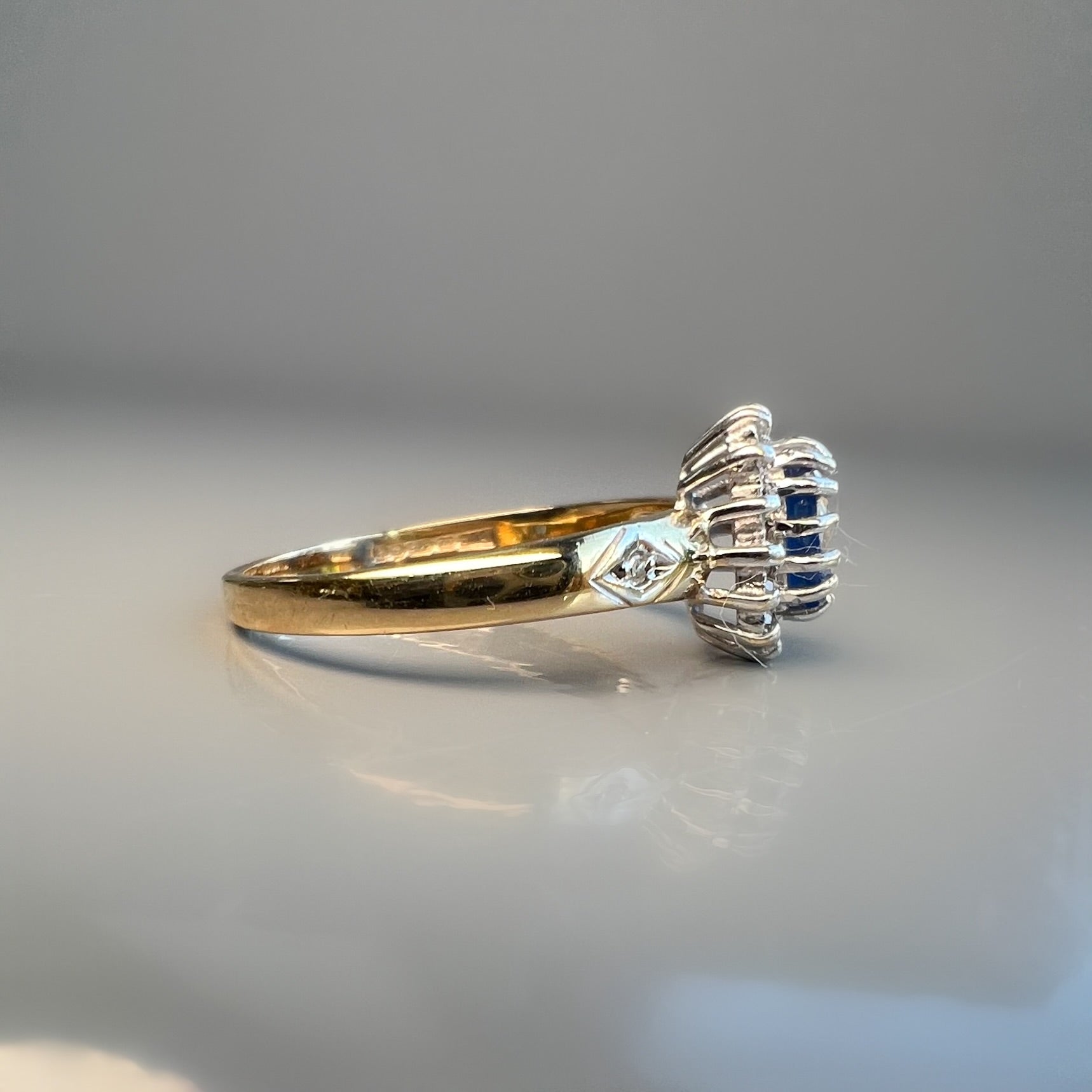 Danity Sapphire Cluster Ring