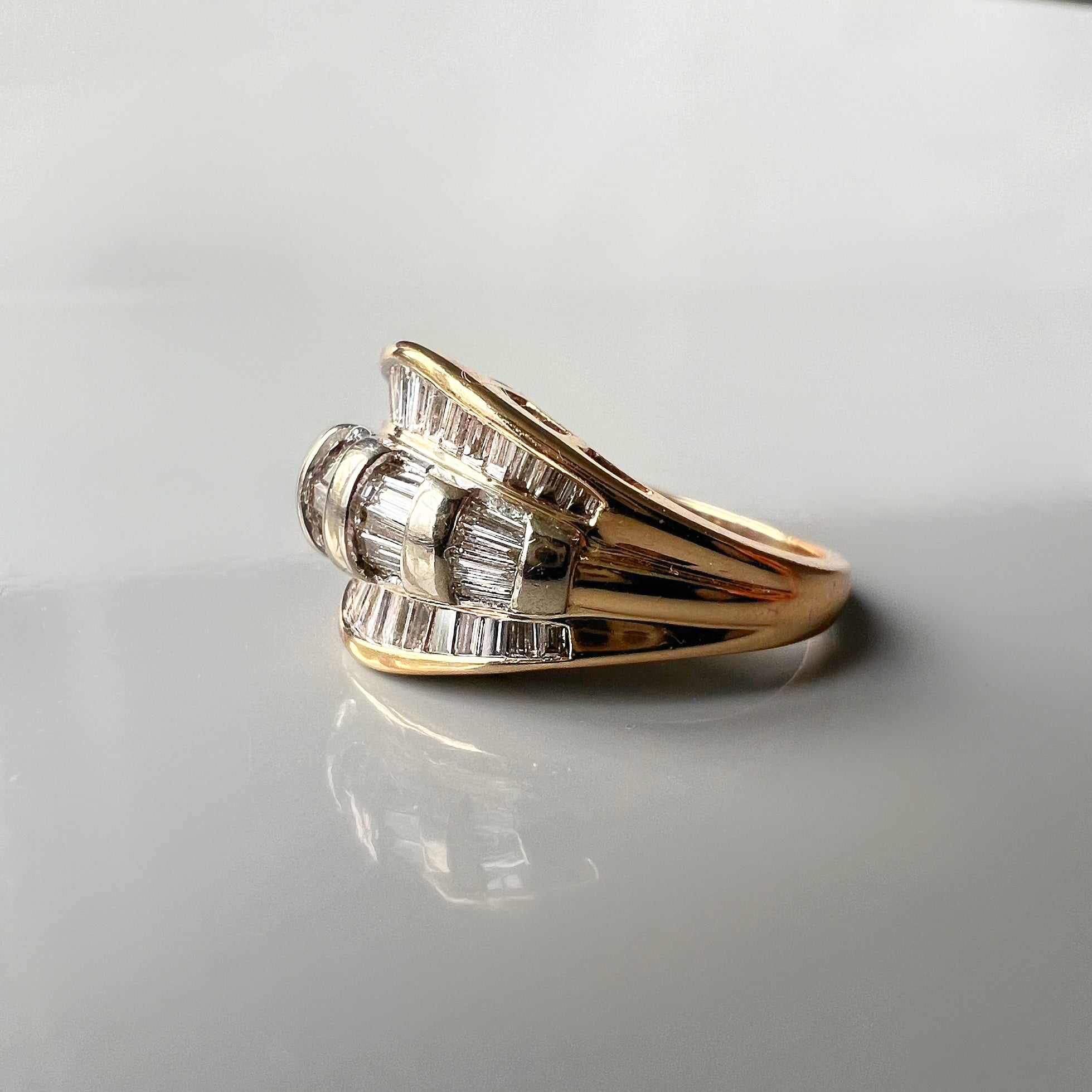 Vintage 3.00ct Diamond Baguette Ring