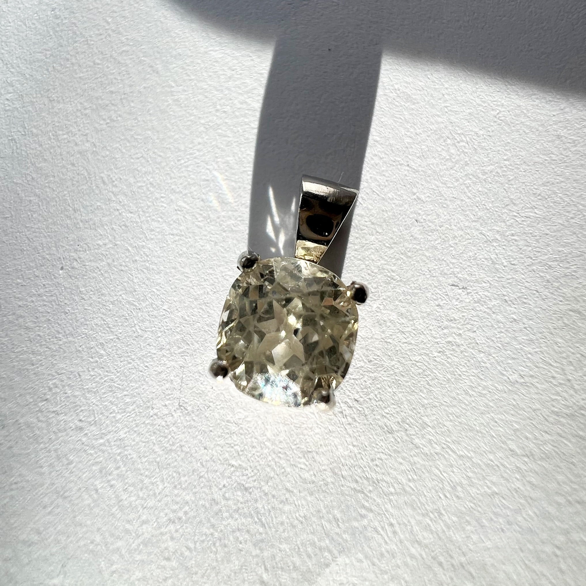 White Sapphire Pendant