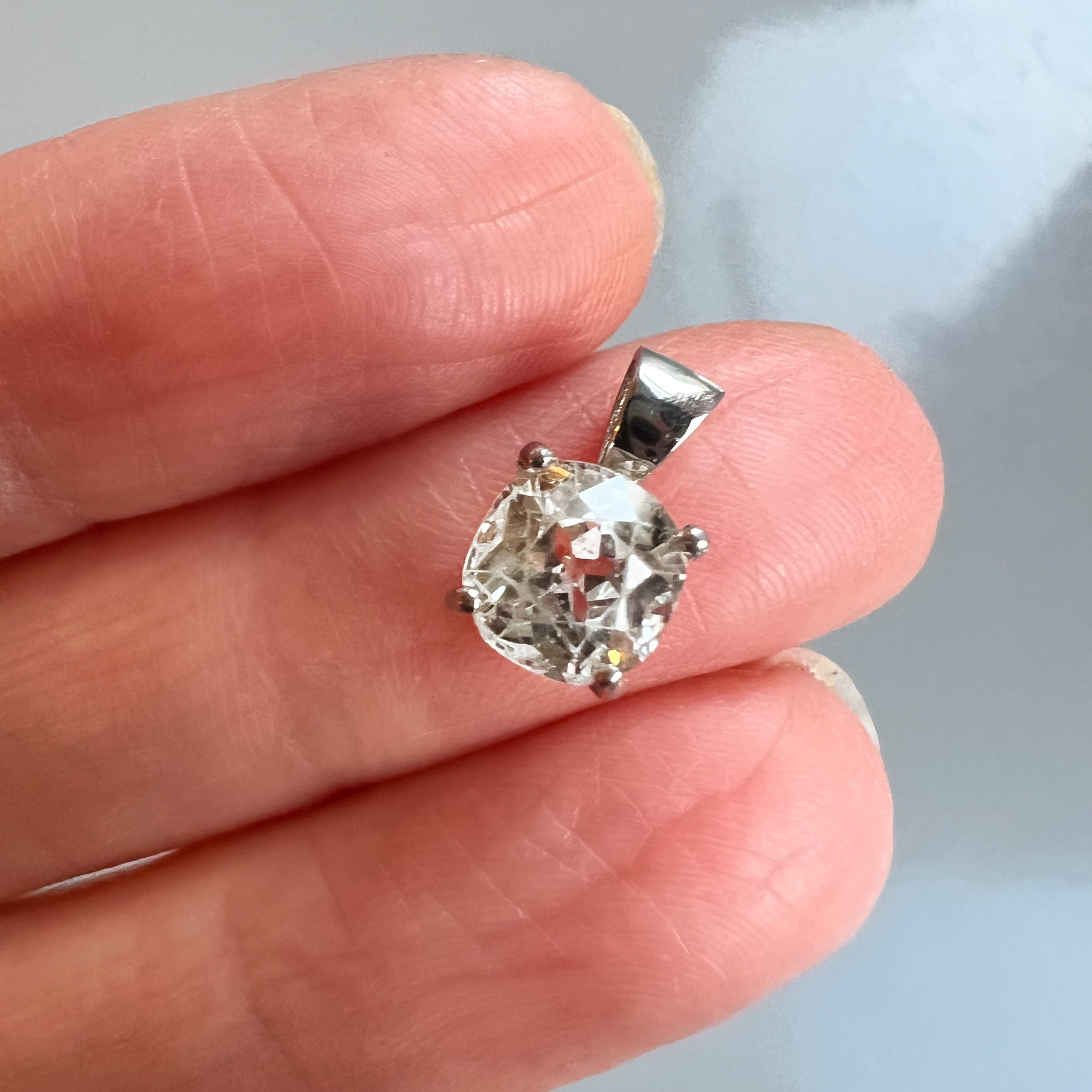 White Sapphire Pendant