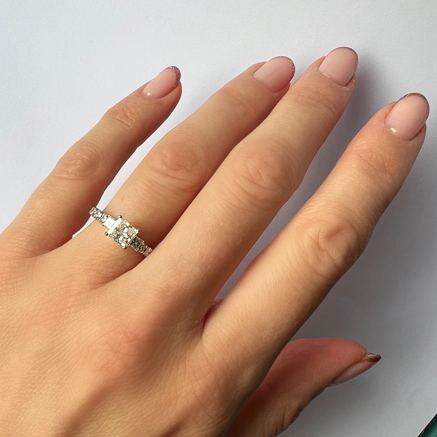 1.15ct Princess Cut Diamond Ring
