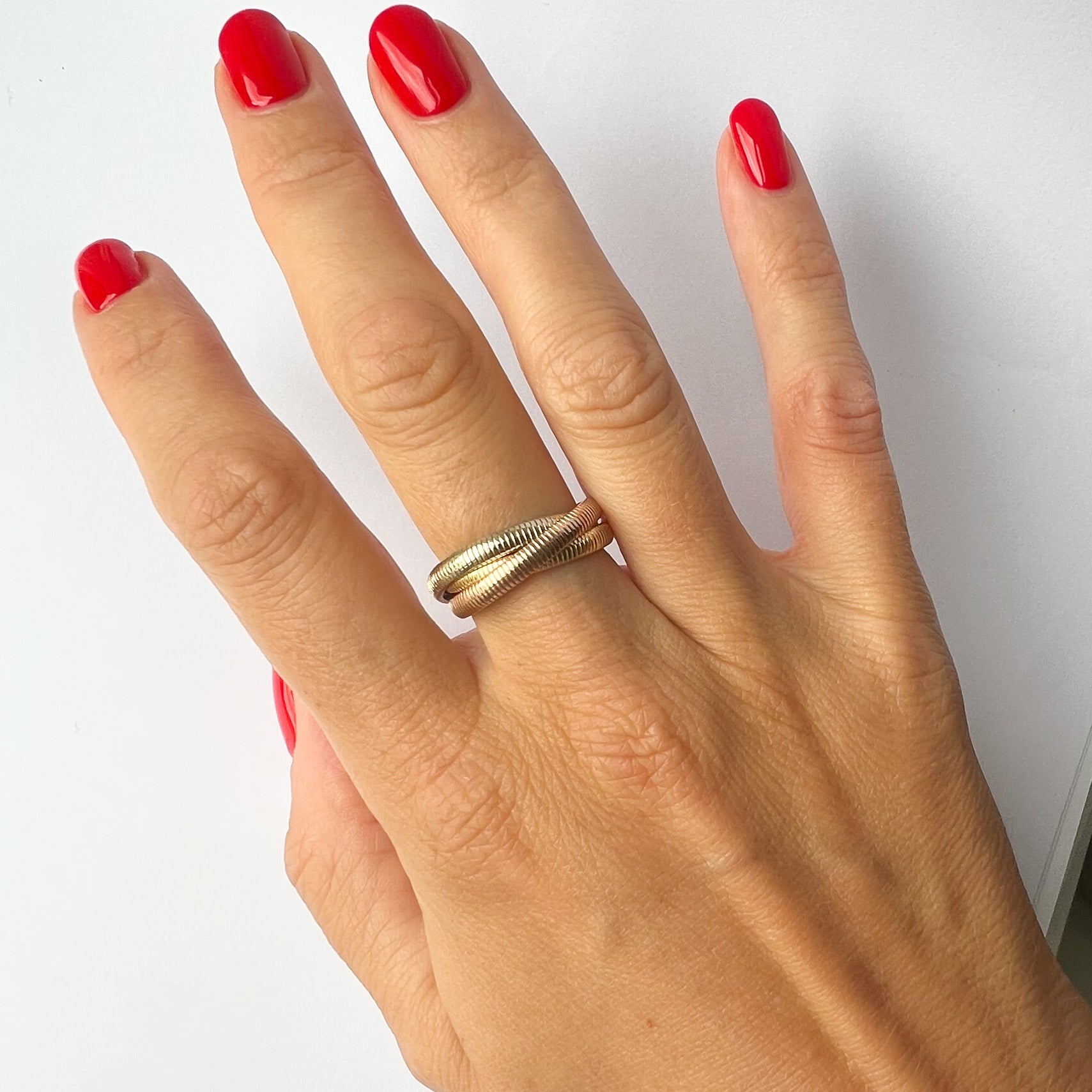 Tricolour Russian Wedding Ring