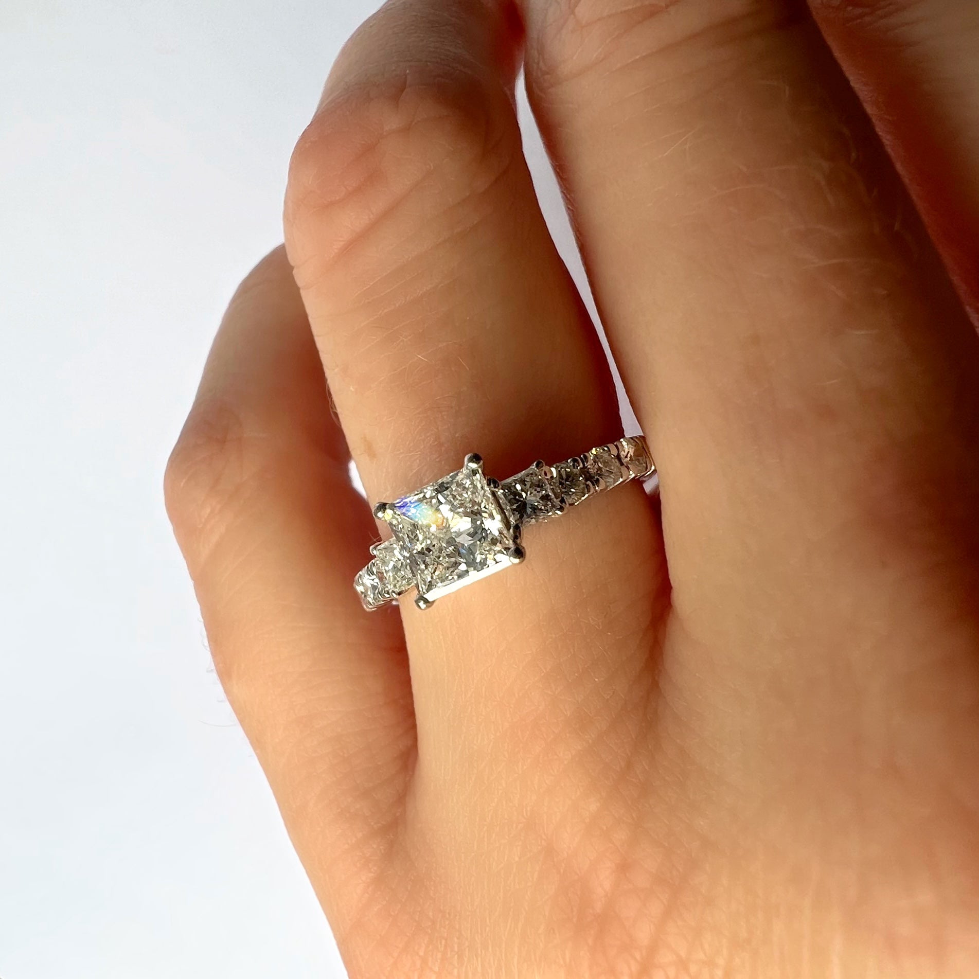 1.15ct Princess Cut Diamond Ring