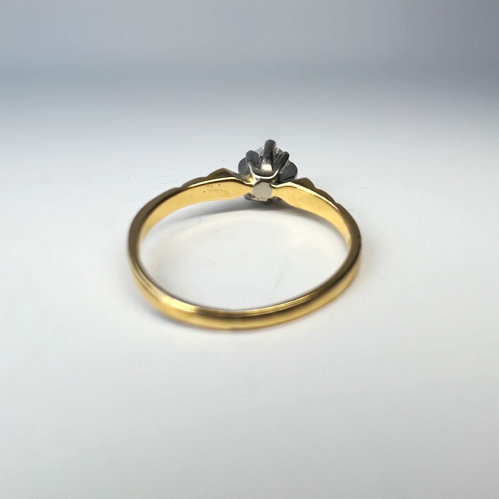 Vintage High Set 0.31ct Diamond Solitaire Ring