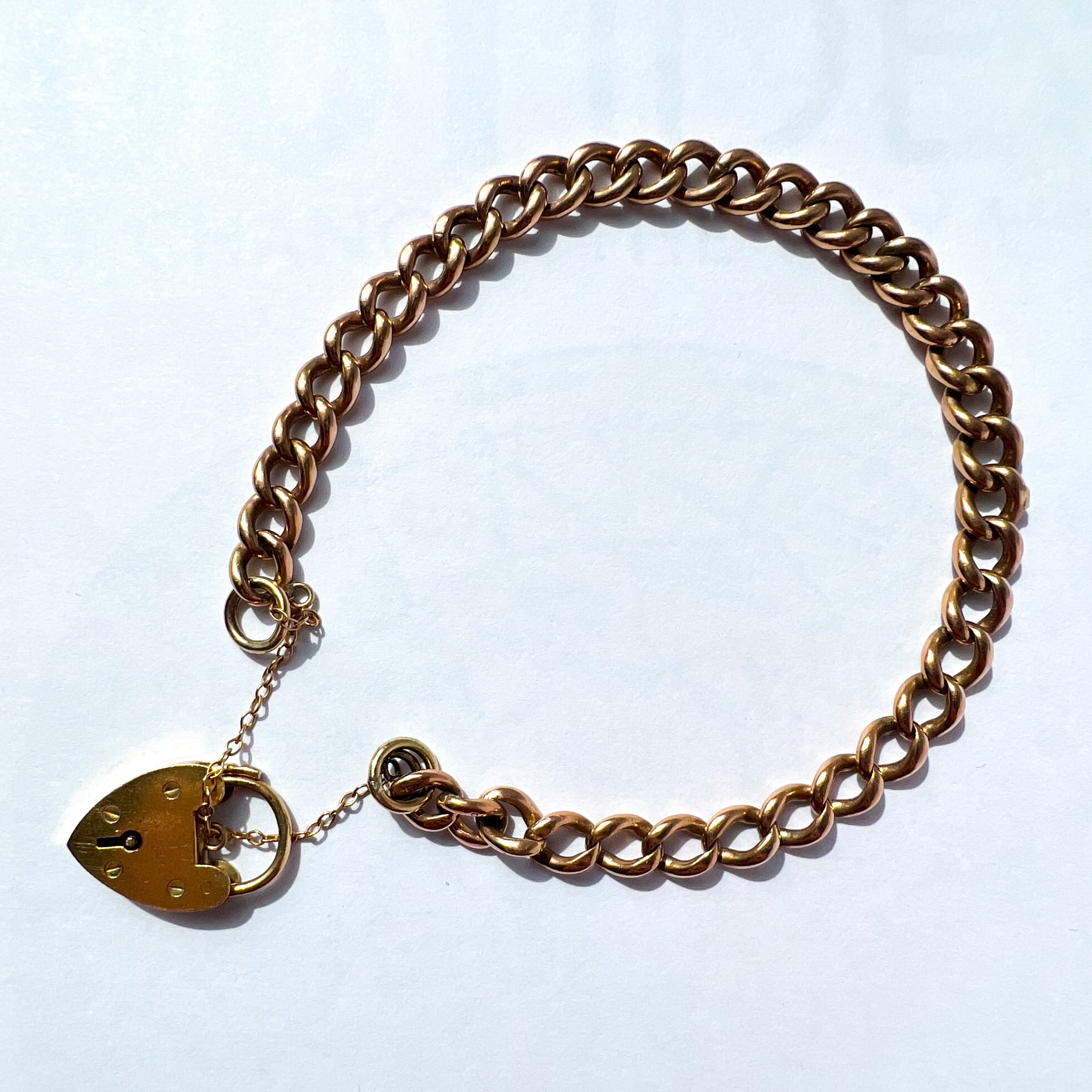 9ct Rose Gold Curblink Bracelet