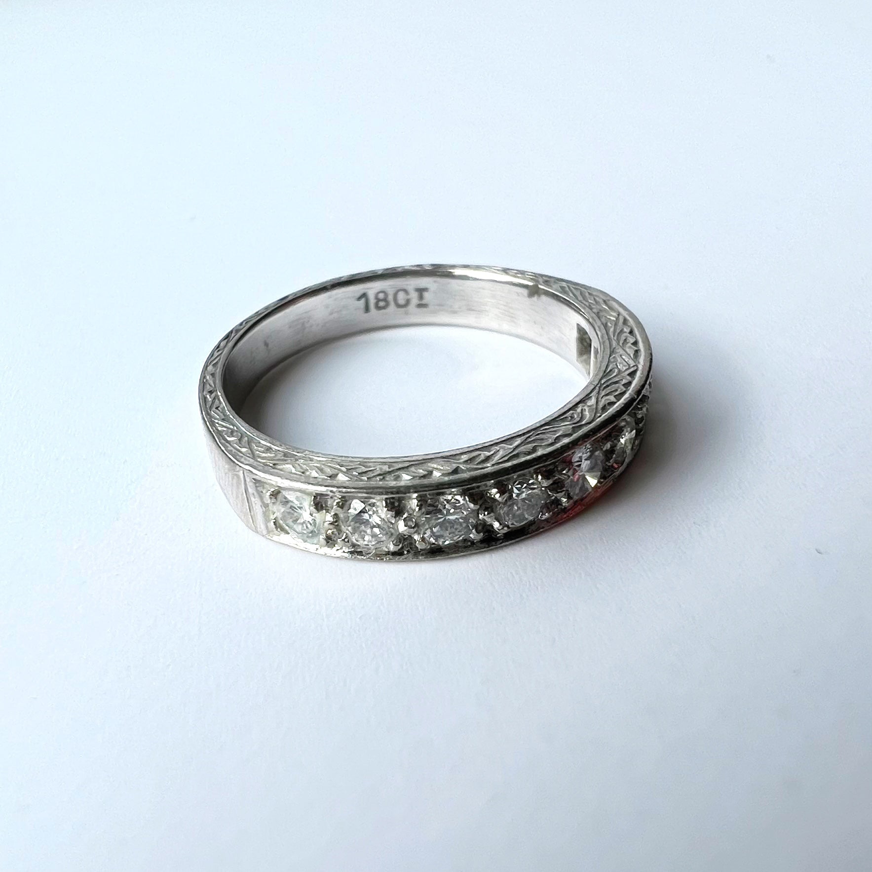 0.45ct Vintage Diamond Eternity Ring